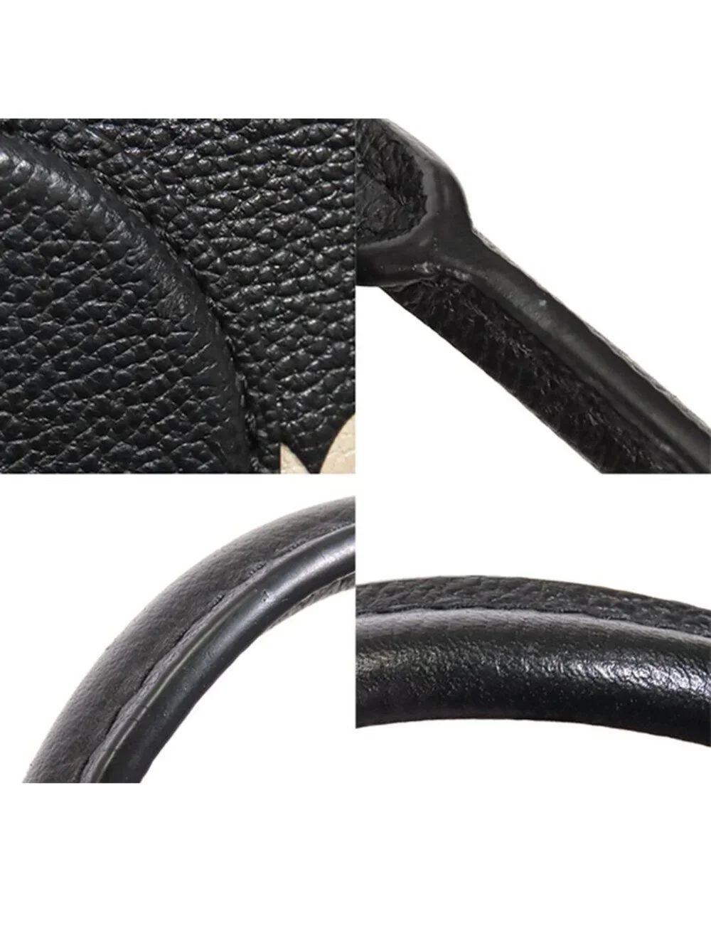 Louis Vuitton On The Go MM Black Beige Monogram Empreinte 2-Way Shoulder Bag